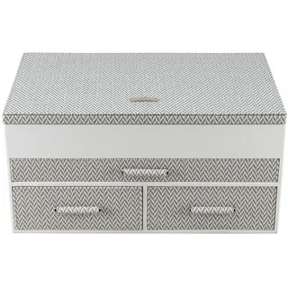 Windrose Calma Schmuckkasten 31 cm weiss