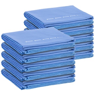 10er Pack Schnelltrocknendes Mikrofaser-Badetuch, 180 x 90 cm, blau