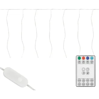 ECD Germany Lichtervorhang LED 3 m Warmweiß