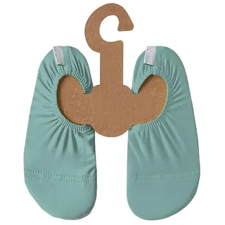 Slipstop Kinder Strandschuhe Anti Rutsch Sport- Schwimmschuhe Badeschuhe Urlaub Mint-Blue Junior Sonnenschutzfaktor 50+, Gr. 21-23 - 21/23 EU