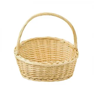 maDDma Dekokorb 1 Geschenkkorb Natur ohne Holzwolle Präsentkorb Weidenkorb (Einzeln, 1 St), Weide - ca. 32 x 26 x 9 / 30 cm beige Weide - ca. 32 x 26 x 9 / 30 cm | 32 cm