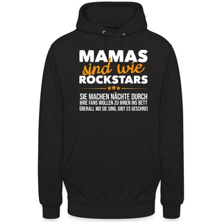 Quattro Formatee Kapuzenpullover Mama Rockstars - Muttertag Mutter Unisex Hoodie (1-tlg) schwarz M