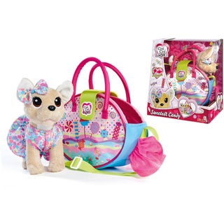 Simba Spieltier Chi Chi Love Chihuahua Sweetest Candy, Braun, Mehrfarbig, Kunststoff, Textil, 27x30 cm, Spielzeug, Kuscheltiere