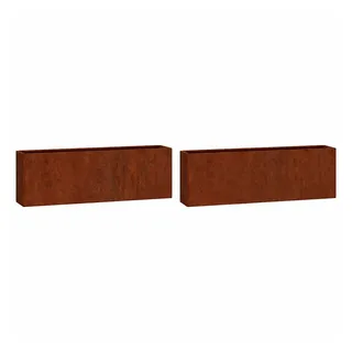 vidaXL Wand-Pflanzkübel 53 x 10 x 17 cm Braun