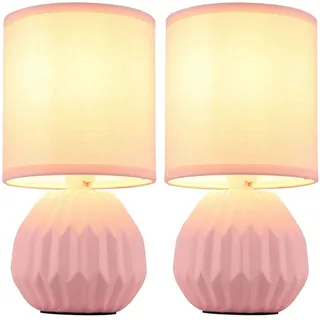 GLOBO Tischleuchte pink 2 St.
