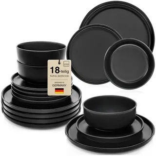 sänger Madeira Tafelservice 18-tlg. schwarz