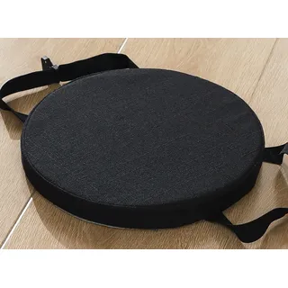 YSPZDQ Sitzkissen Rund, Stuhlkissen mit Verstellbaren Riemen, Antirutsch und Atmungsaktiv Stuhlkissen, Komfortables Sitzpolster Waschbares Kissen mit Zipper, für Stühle(G,33 x 5 cm)