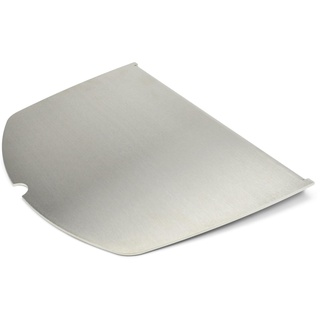 Edelstahl Grillplatte | Plancha passend für Weber Q300/3000 - ersetzt eine Grillrosthälfte - extra massiv