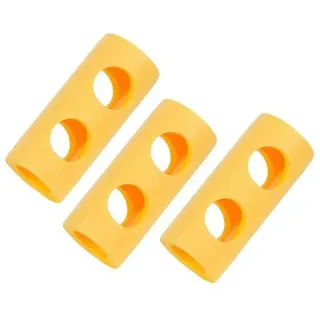 Keenso 3 Stück Schwimmbadnudelverbinder, Schwimmstangenverbinder EPE 2 Kreuzlöcher Schwimmnudelverbinder Poolnudel Schwimmnudel Schaumstoffstabverbinder