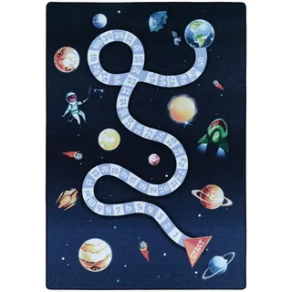 KADIMA DESIGN TRAUN Kinderteppich 80 x 120 cm Blau