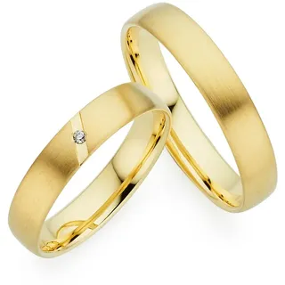 Phönix Trauring Schmuck Partnerring Ehering Verlobungsring Freundschaftsring, Made in Germany - wahlweise mit oder ohne Brillant gelb|goldfarben 58