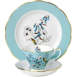 Royal Albert 1950 Festival Teetasse/Untertasse/20 cm Teller, 3-teiliges Set