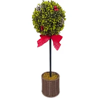 Daisy Darcy 60 cm Buchsbaumkugel mit Beeren und Zapfen Naturmaterial: Tannenzapfen