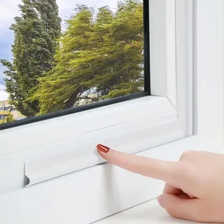 Selbstklebender, T-förmiger Zugluftstopper Für Fenster Und Türen – Weiß – 6 M