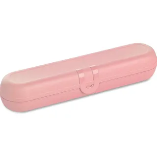 Koziol KLIKK Besteck-Etui ohne Besteck, Besteckbox to go, Outdoor Besteck-Behälter für Camping, Reise | Wiederverwendbare Besteck-Verpackung, Bestecktasche, Besteckdose (Pale Rosette)