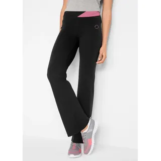 bonprix Sporthose Bootcut Schwarz L