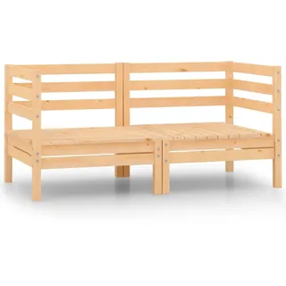 vidaXL 2-Sitzer Loungesofa braun 3082387