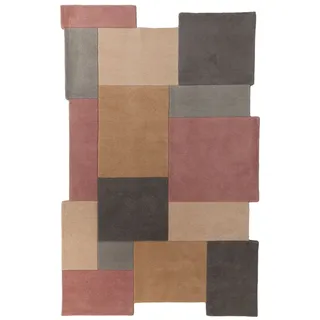 KADIMA DESIGN Thames Eva Wollteppich 200 x 290 cm Grau/Rosa