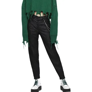 Diesel Straight-Jeans Diesel Alys 084YA Damen Jeans Hose Straight schwarz W26