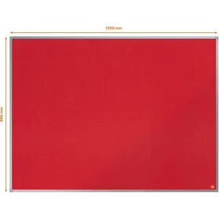 NOBO Filz-Notiztafel Essence 120 x 90 cm rot