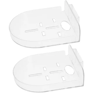 Lurrose 2stücke Schwebendes Wandregal Für Kamera Kleines Mini-Regal Ohne Bohren Schwebendes Eckregal Aus Klarem Material Als Kamerahalterung Für Home Office Und Geschäft