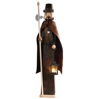 Saico Original XXL Räuchermann Nachtwächter mit Laterne, 70 cm Wächter Nachtposten Turmwächter