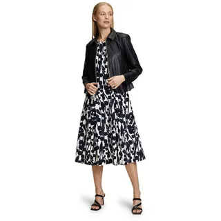 Vera Mont Cocktailkleid mit Print Weiß/Dunkelblau,44