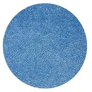 spirella Badematte Spirella Badteppich Badematte Duschvorleger Mikrofaser Hochflor, Höhe 40 mm, Badteppich Hochflor, für Fußbodenheizung geeignet, rund blau rund | Ø 60 cm x 0 cm x 0 cm x 40 mm