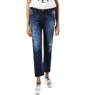 Diesel Rizzo-NE 0676F JoggJeans Damen Jeans Slim Straight (27W, Blau) - 27W