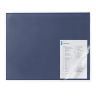 Durable Schreibunterlage 65x50cm mit Kantenschutz dunkelblau Packung mit 5 Stück