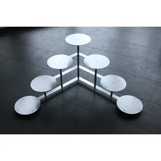 Tortenständer Tortenetagere Rund Etagere Aluminium Hochzeit Party 4 Etagen 7 Platten Ø je 24cm