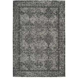 Kayoom Kurzflorteppich Iglesia  (Grau/Schwarz, 170 x 120 cm, 100 % Polyester)