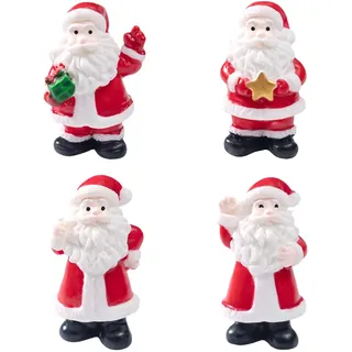 Yulokdwi Weihnachtsmann Figuren | Kompakte Kunstharz Weihnachtsmann Skulptur,Kunstharz Weihnachts Miniatur Statue | Für Neujahr Feiertag Garten Teich Hof Haus Tisch