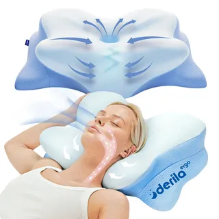 Derila Ergo Schmetterlingskissen, Memory Foam Nackenkissen Seitenschläfer