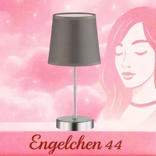 Nachttischlampe ACTION Leuchten CESENA E14 Tischleuchte Tischlampen Grau Chrom