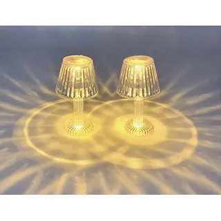 Spetebo LED Mini Tischleuchte warm weiß 2 St.