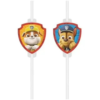 Paw Patrol 4 Trinkhalme