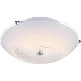 GLOBO Deckenlampe 1x LED 8W 640Lm chrom-glas