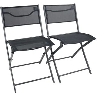 VCM Sumila Gartenstuhl 45 x 45 x 0 cm schwarz 2 St.