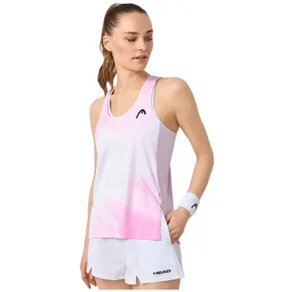 Head Tennis-Tank Top Spirit (100% Polyester) weiss/rosa Damen