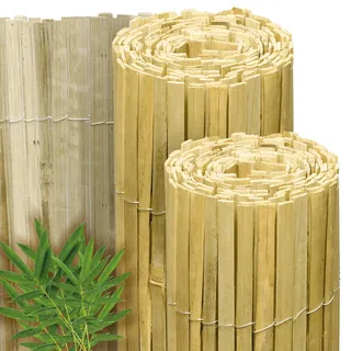 Sol Royal Sichtschutzelement 180 x 600 cm Beige Bambus