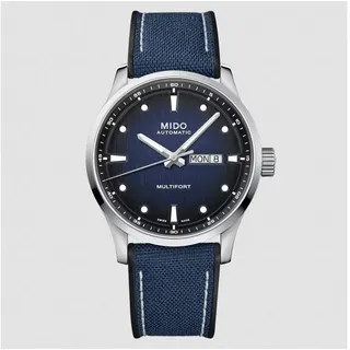 Mido Schweizer Uhr Herrenuhr Multifort M Automatik blau
