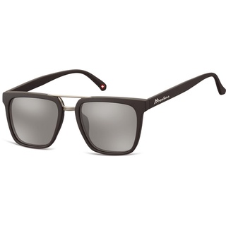 Montana Eyewear MS45-Schwarz-Silber - Damen, Herren - 58/13