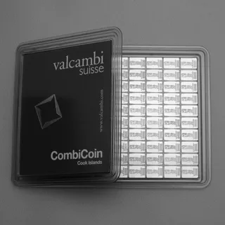 Münztafel 100 x 1g Ag CombiCoin 19% (Cook Islands)