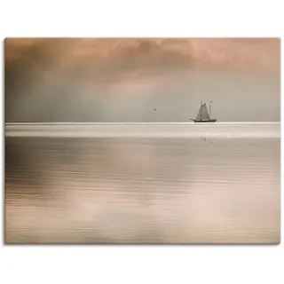 Leinwandbild ARTLAND "Augenblicke der Ruhe...", beige (farbe bild(er): natur), B:120cm H:90cm, Bilder, Leinwandbild, auf Holzrahmen gespannt