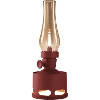 Tubicen Kabellose Wiederaufladbare Tischlampe, Vintage-Batteriebetriebene Öllampen-Laterne, Smart Blow/Tilt Off, 10-stufig drehbare Touch-Dimmfunktion, Flammenlose Petroleum-Schreibtisch-Nachtlampe für Wohn- und Schlafzimmer-Dekor