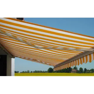 Mendler Kassetten-Markise T123 450 cm gelb