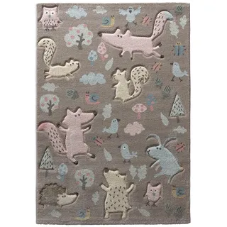 Wecon Home Forest gewebter Kinderteppich, 120 x 170 cm, Taupe