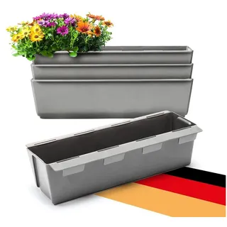 BigDean Blumenkasten 37 x 13 x 9,5 cm Grau
