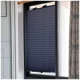 Xrdbfd Rollo Mit Saugnapf, Sonnenschutz Verdunkelungsrollo, Plissee-Rollo, Sonnenschutz Rollo, Dachfenster Thermo Rollo, 65x140/70x140cm Temporäre Jalousien, Ohne Bohren,80x180cm/31.5 * 71in